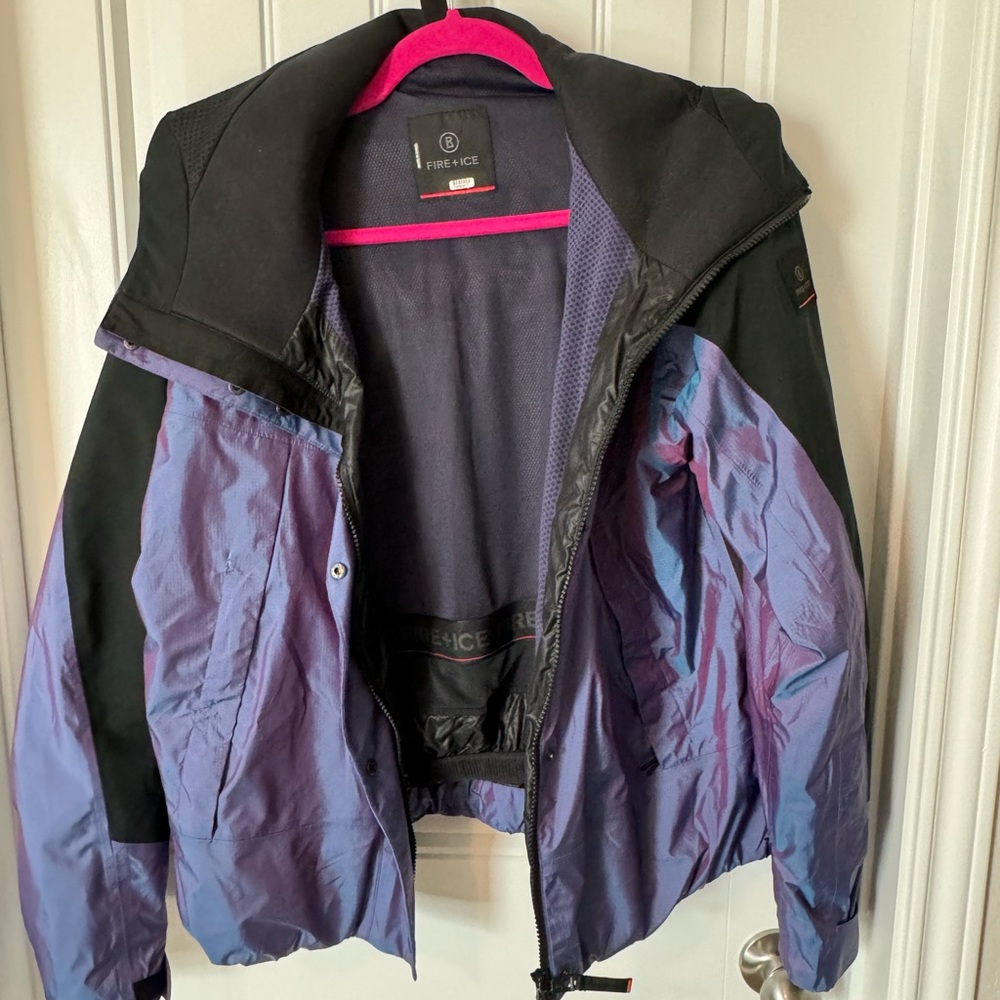 Bogner Fire & Ice iridescent purple ski jacket